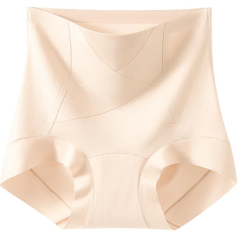Women's High Waist Non Mark Comfortable Micro Pressure Abdominal Lift Hip Body Molded Briefs