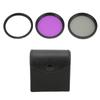 3pcs Set 49mm Multi Coated Lens Filter Camera UV CPL FLD Lens Filter Kit for Camera Accessories 1484