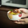 Creative Japanese Household Ceramic Eating Bowl Tableware Small Bowl Rice Bowl Drink Soup Bowl Niche Breakfast Yogurt Oat Bowl