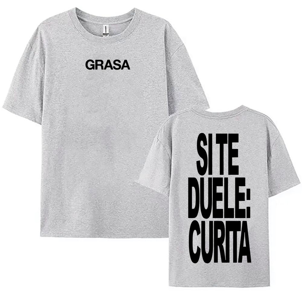 TIENES QUE APRENDER A AMARTE Tshirts SI TE DUELE CURITA Print T-shirt Nathy Peluso Singer Graphic T Shirt Cotton Tees