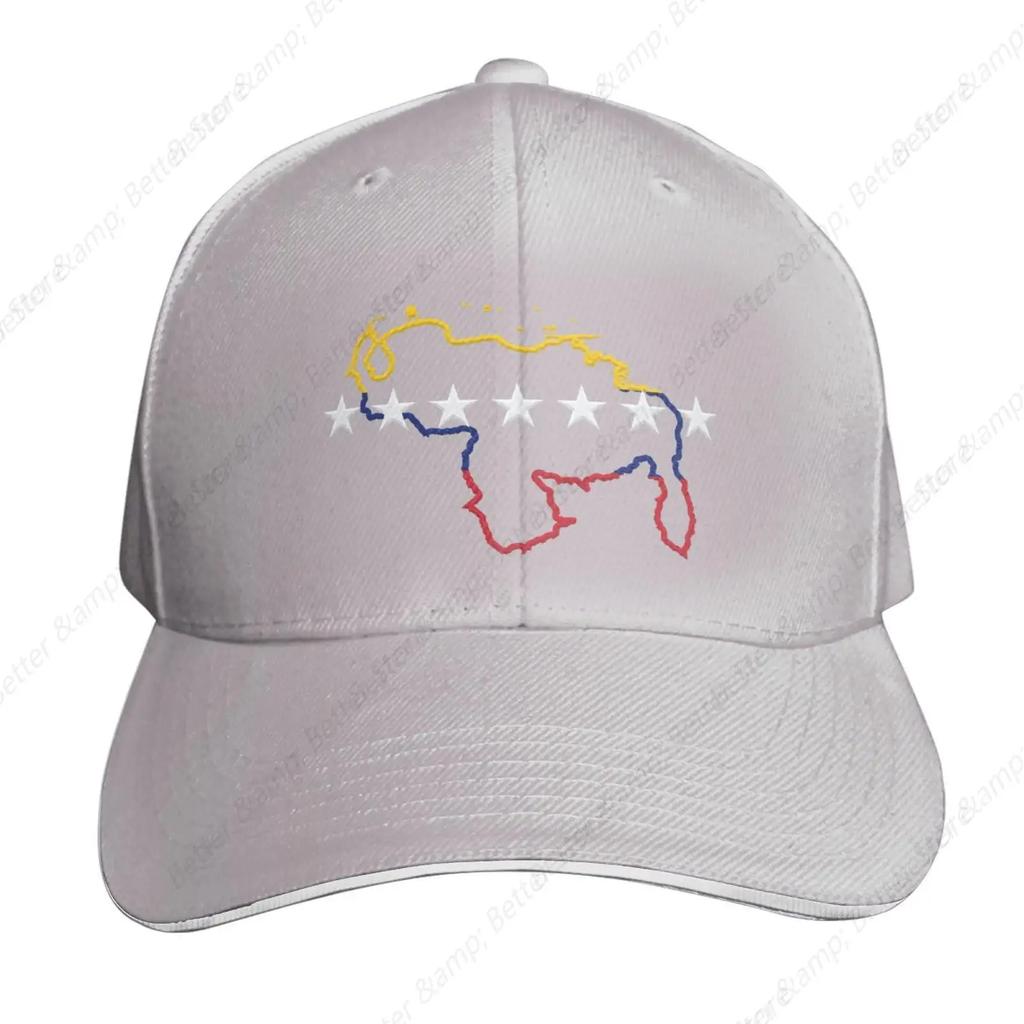 Venezuela Map 7 Stars Flag Venezuela-Hat Snapback Baseball Cap  Unisex Adjustable Sandwich Elephant Hat for Unisex Women