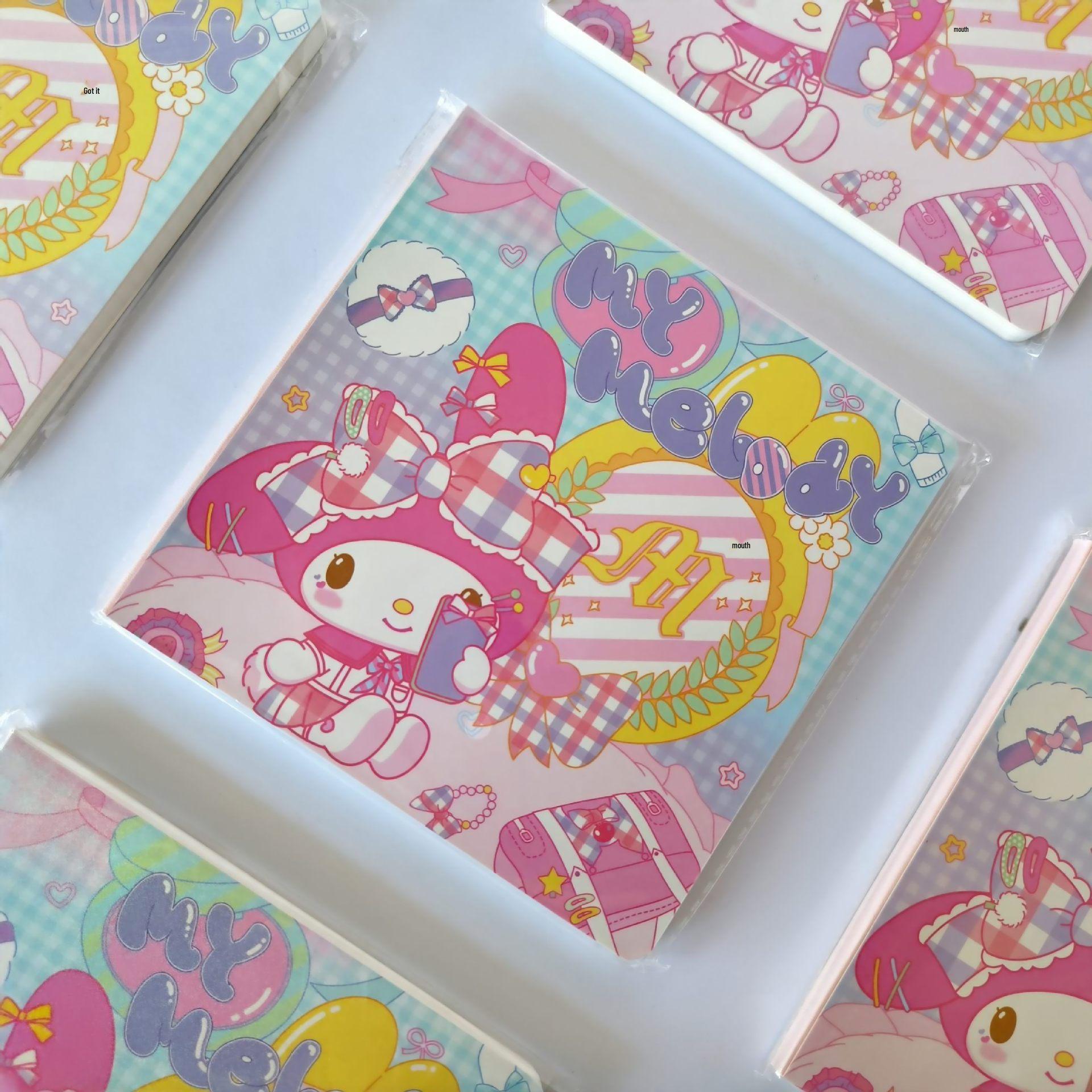 Yue Mu Sanrio My Melody Square Notebook - Japanese Style Student Planner