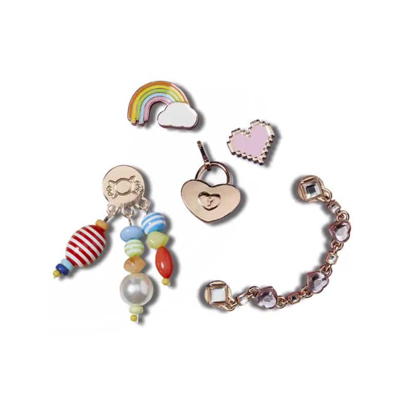 Crocs Pendant Embellishment Diamond Sparkle Five-Piece Shoe Accessories Women's Multicolor