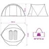 Fishing Tent for 4 Persons Camouflage Pattern Waterproof