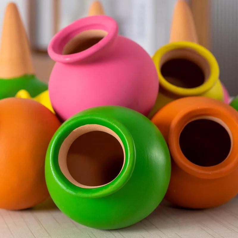 4pcs Random Ceramic Potted Dropper Device Water Seeper Self Watering Automatic Drip Irrigation System Portable Pot Culture Suppl