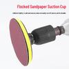 Sanding Artifact: Flocking Sandpaper Suction Cup for Angle Grinders – Self-Adhesive Disc for Woodworking and Wall Polishing.