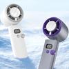 Portable Handheld Fan 100 Speed Mini Cooling Desk Fan Quiet Handheld Fan with Digital Display USB Rechargeable Table Fan