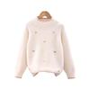 2025 Girls' Stylish Butterfly Knit Sweater - Warm Woolen Autumn/Winter Knitwear for Medium/Large Children