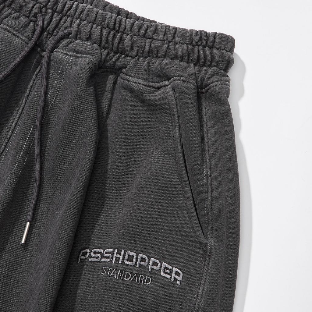 PSSHOPPER Original Pigment Washed Shorts [Dark Gray]