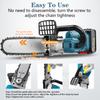 10 Inch Electric Chain Saw Pruning ChainSaw Cordless Garden Tree Wood Logging Trimming Saw Woodworking Cutter Tool Kits