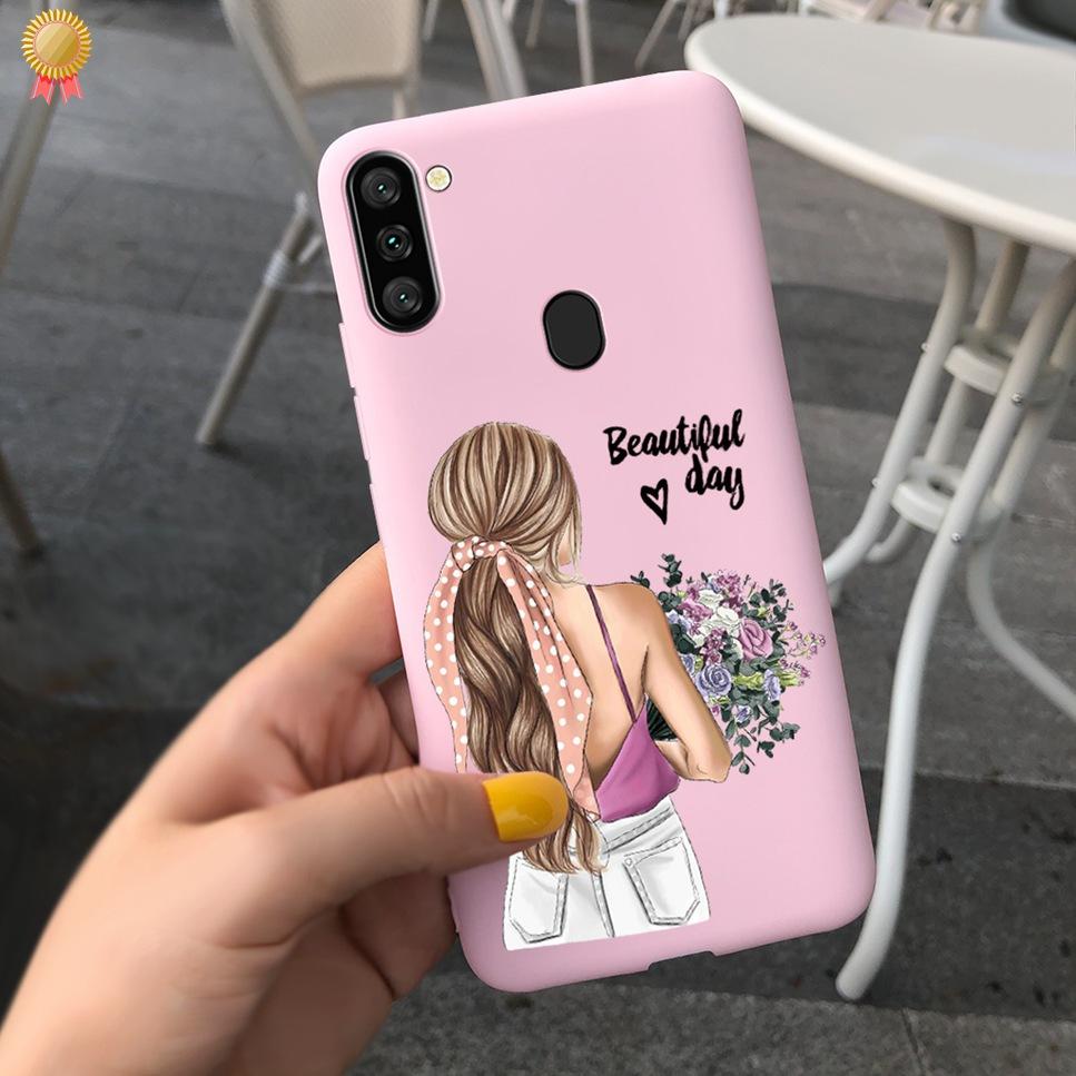 For Samsung Galaxy A11 Case Boy Girl Funny Cartoon Cat Women Silicone Back Case For Samsung Galaxy A 11 SM-A115F 6.4 Funda Cover