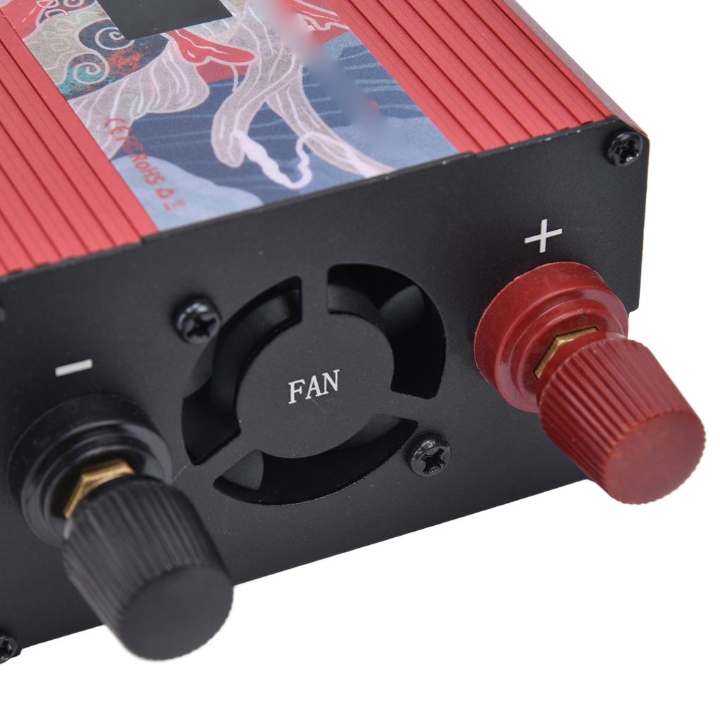 300W Smart Power Converter with Display Aluminium Alloy  12V To AC220V Power Inverters