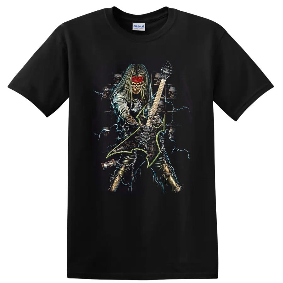 Pantera Rock Metal Guitar Skull T Shirt Heavy Neon Band Tee