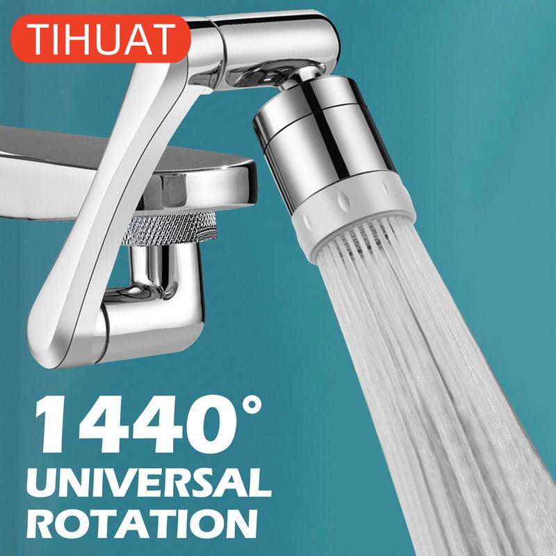 Universal 1440° Rotation Faucet Spray Head Extension Mixer Aerator Bubbler Nozzle Kitchen Faucet Robot Arm for Washbasin