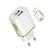 Dual Port USB Wall Charger 1V 1A Travel Power Adapter EU US Plug For iPhone 11 11 11 11 11 16 17 Pro Max Samsung Xiaomi Huawei