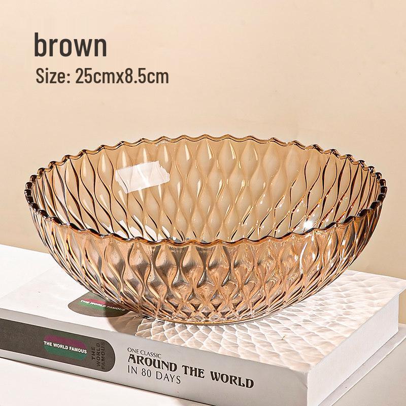 Korean Style Gold Rim Wave Fruit Plate