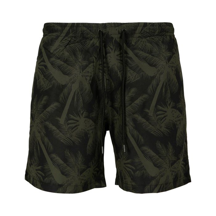 Short de bain homme - Urban Classics - PATTERN Hawaii - Ceinture élastique - 100% polyester - Imprimés colorés