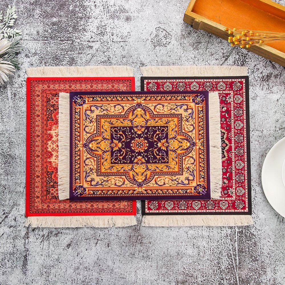 Anti-slip Tablet Mat Table Decoration Durable Desk Cushion Mousepad Persian Rug Style Mice Mat