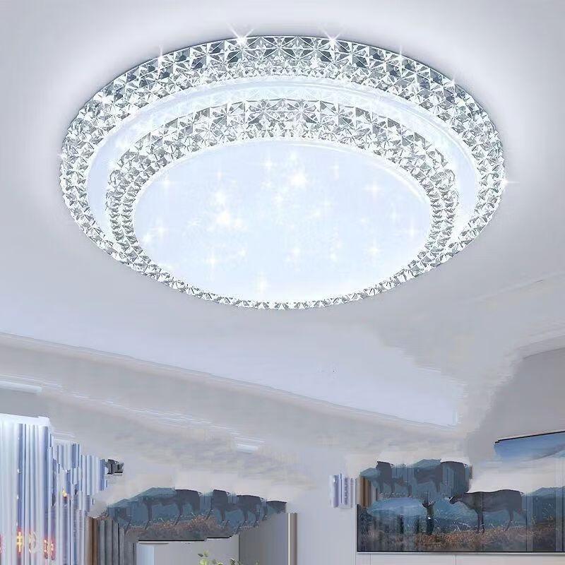 Nu Feng Modern Double-Layer Crystal Ceiling Lamp
