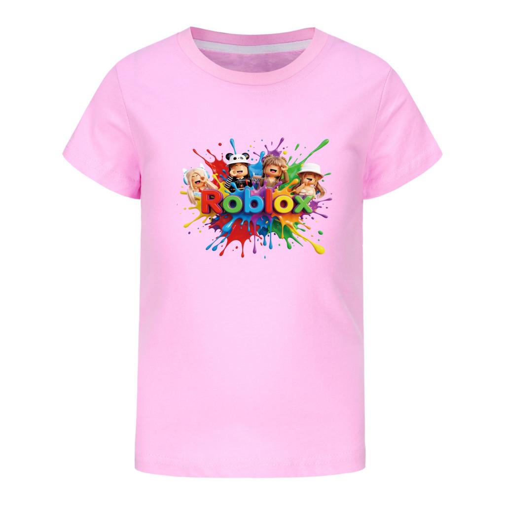 5575 Kids Boys Girls Roblox Print Short Sleeves T-Shirt