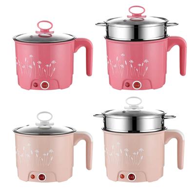 Marmites électriques ménagères portables et polyvalentes, mini cuiseur à ramen, cuiseur à nouilles, mini marmite pour boulettes Shabu Shabu, œufs de ramen frits