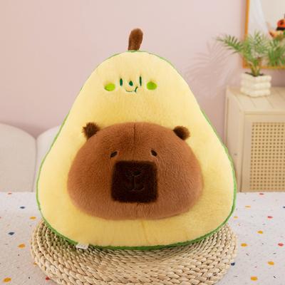 New Capybara Cub Avocado Plush Toys Girls' Office Sleeping Pillow Study Pillow Home Ornament