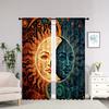 2pcs HD Digital Printed Curtains Home Decorating Style Decorating Living Room Bedroom Rodding Curtains Indian Yin Yang Avatar