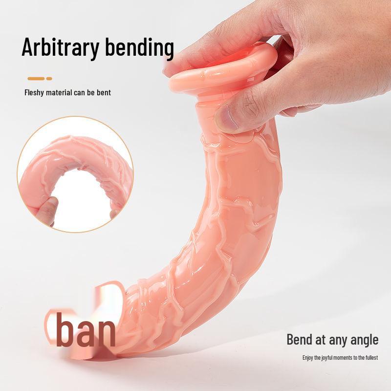Dildo na przyssawkę bez jajek: Miękki Korek Analny Masturbator dla Kobiet