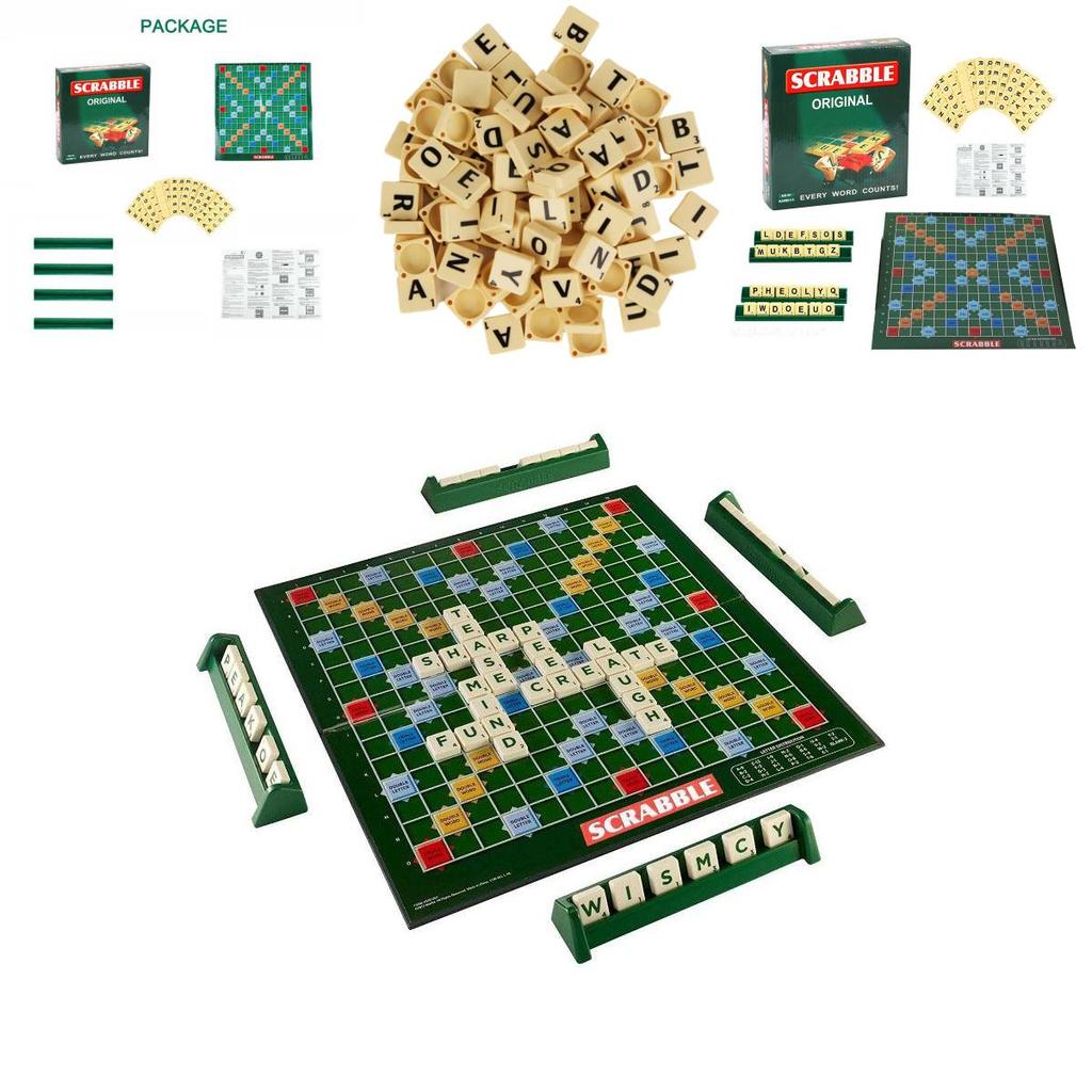 Gioco da tavolo Scrabble Classico Giocattolo Educativo Per Bambini E Adulti