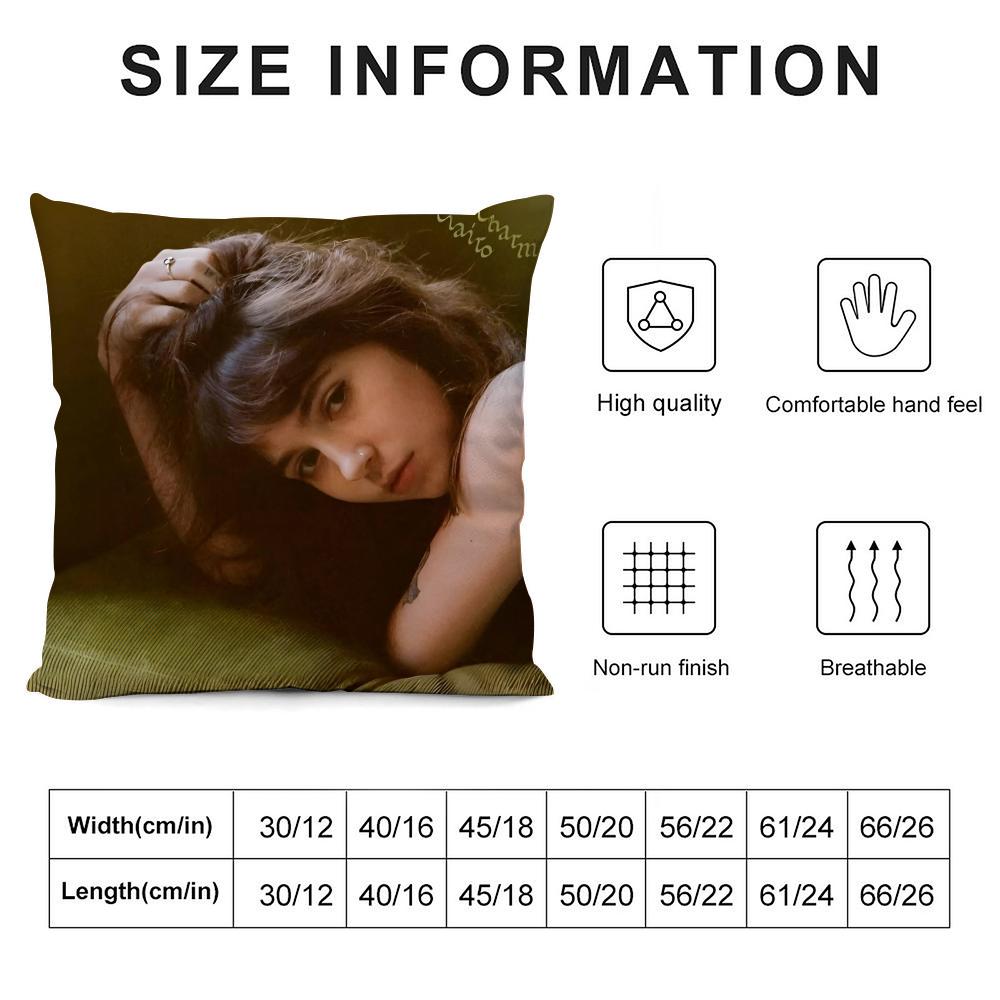 Charm Singer C-Clairo Cushion Cover Pillowcase Ultra Soft Skin Friendly Fabric Cloud Like Comfort & Concealed Zipper