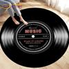 Classical Music Vinyl Record Round Rug,Carpets for Living Room Chair Decoration,Children's Play Crawling Soft Non-slip Floor Mat