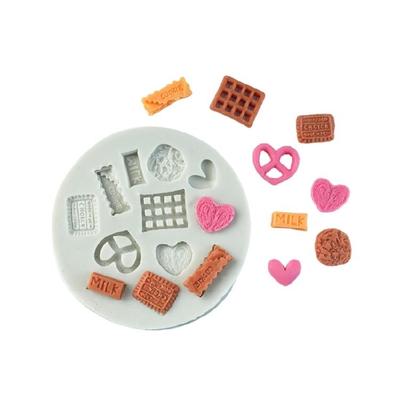 12 Cavities Silicone Cookie Molds for Making Cookie Candy Chocolate Cake Decoration Silicone Fondant Molds Baking Tool