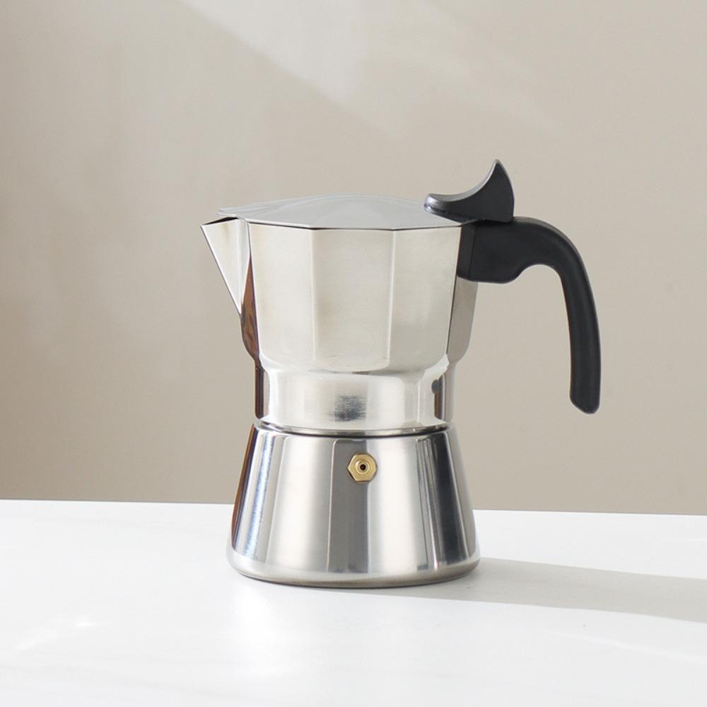 150/300 ML Octagonal Mocha Pot Shock-resistant Espresso Maker Pot Induction Cooker