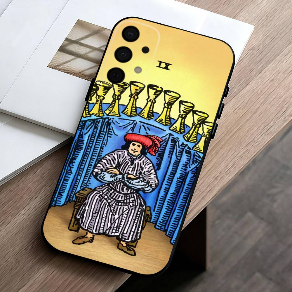 T-Tarot C-cards  Phone Case For Samsung Galaxy A73,A72,A71,A70,A53,A52,A51,Soft Silicone Black Cover