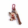 Lovely Weave Christmas Pendant Elk Cartoon Santa Claus Keychain Bag Pendant Charm New Year Gift Christmas Keyring Accessories