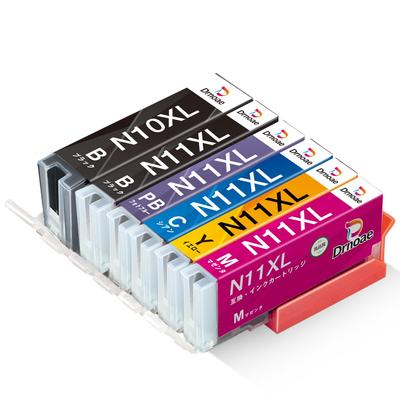 Compatible Canon Ink Cartridges for PIXMA and XK90 Manufactured by XKI-N11XL (Black/Cyan/Magenta/Yellow/Pink) + N10XL, 6-Color Multi-Pack, High-Yield,
