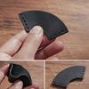 Fan Shaped Bookmarks Simple Book Markers PU Leather Page Markers Creative Bookmarks for Book Lovers
