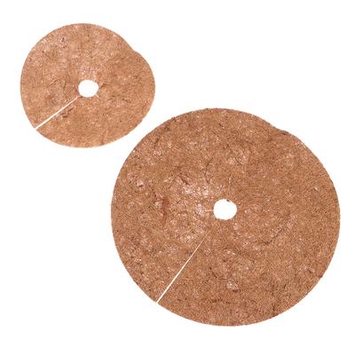 1Pc Natural Coconut Fiber Tree Mulch Mat Cover Protector 20/30/35/40Cm Flower Pot Disc Pad Weed Control Warm Moisture Cushion