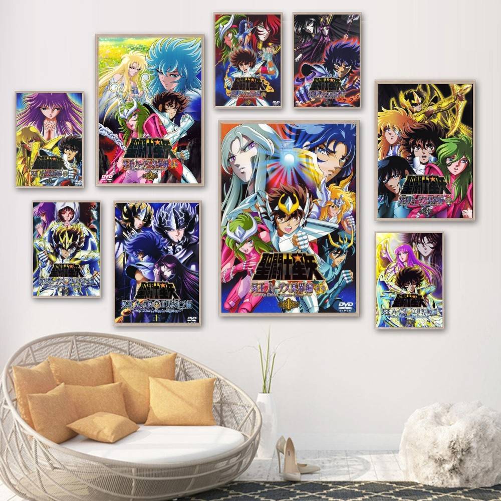 Saint Seiya The Hades Chapter - Inferno Trilogy DVD Cover Poster Bedroom Bedside Wall Decor Living Room Entrance Mural