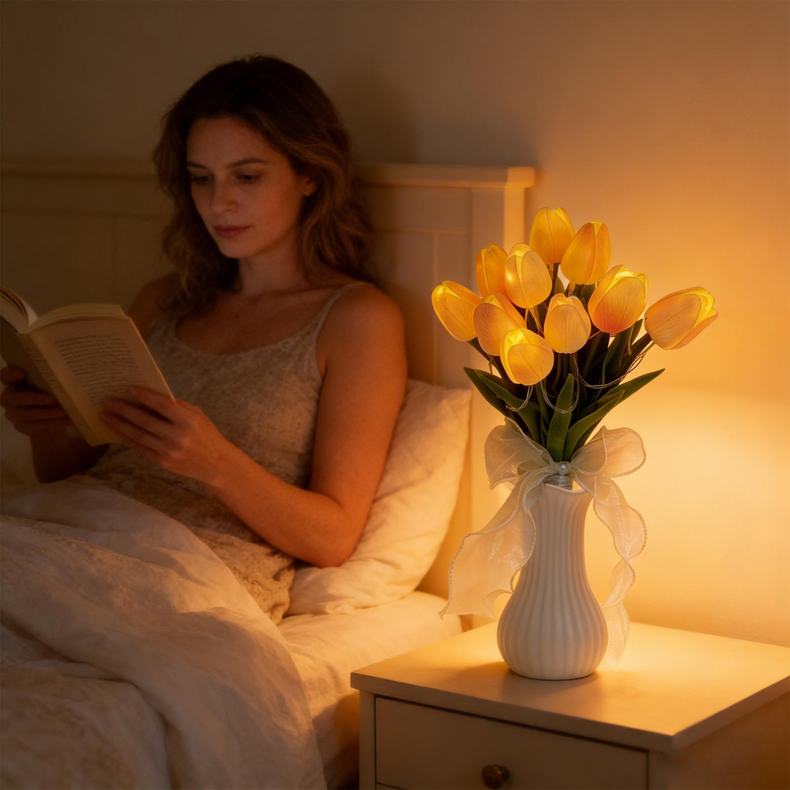 

LED Artificial Flowers 10 Pieces Home Decor Faux Flower Lights For Home Wedding Apartment Restaurant Hotel Living Room Bedroom China Mainland