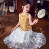 MIMIHELLO Girls' Hanfu New Chinese Style Two-Piece Set