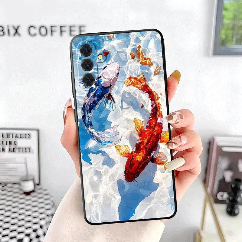 

Золотая рыбка Удача Кои Мягкий чехол для телефона для Samsung A17 A37 A57 A16 A26 A36 A56 A15 A25 A35 A55 A14 A24 A34 A54 A13 A23 A33 A53 A5 Samsung A13 5G