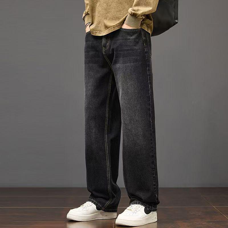 

Мужские джинсы прямого кроя в стиле ретро - Осенний повседневный и деловой стиль 34 (150-165 jin)