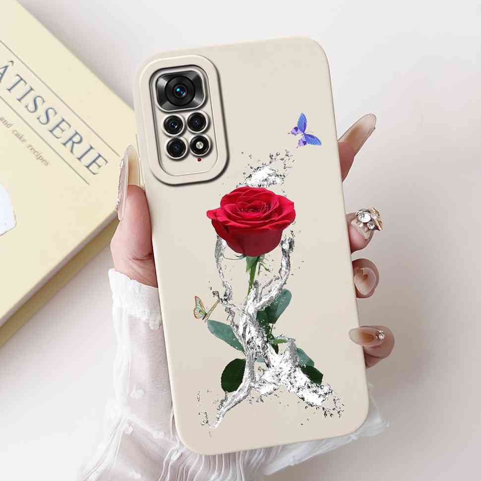 Cute Girl Cover For Xiaomi Redmi Note 11 Pro 4G Casing Soft Silicone Fundas Case For Redmi Note 11 Note11 Pro Cover Coque