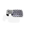 Natural Amethyst Pendant: Oxidized Sterling Silver Antique Jewelry