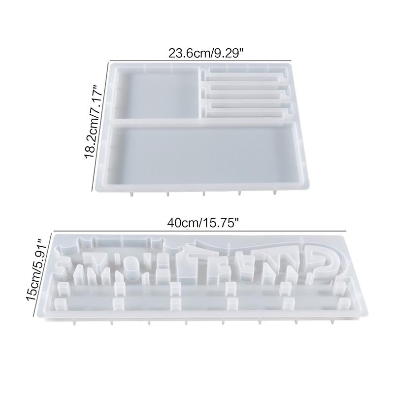 for Key Holder Resin Molds Keychain Organizer Board Silicone Molds for Epoxy Resin Wall Hanging Casting Resin Mold Decor