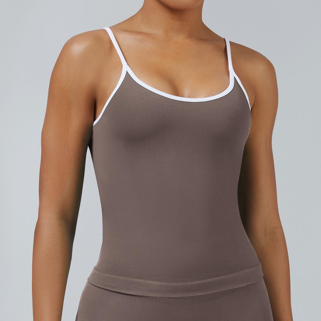 Womens Breathable Dryfit Sleeveless Sports Vest For Yoga And Running