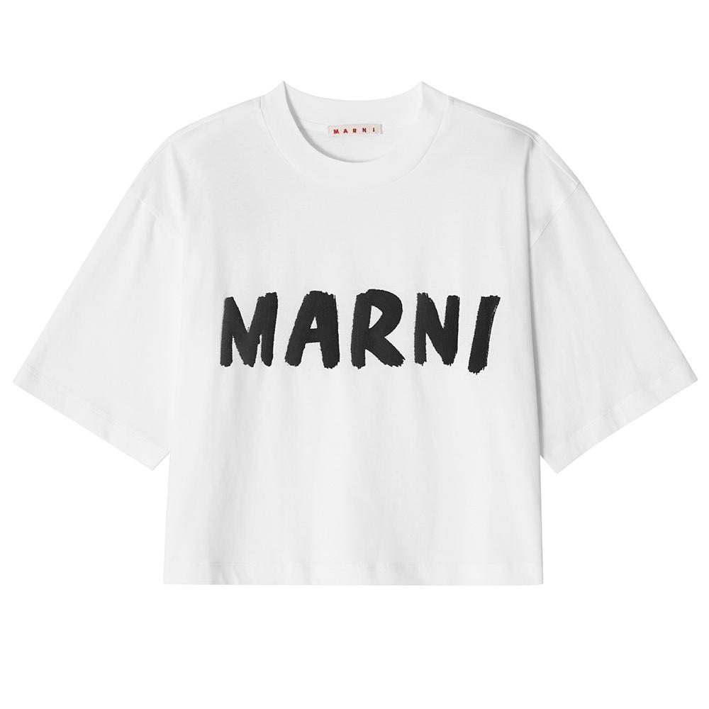 

Marni Thje0333p0 UScS11 Low01 Logo Crop Women S Short Sleeve Tee THJE0333P0 USCS11 LOW01 (42)