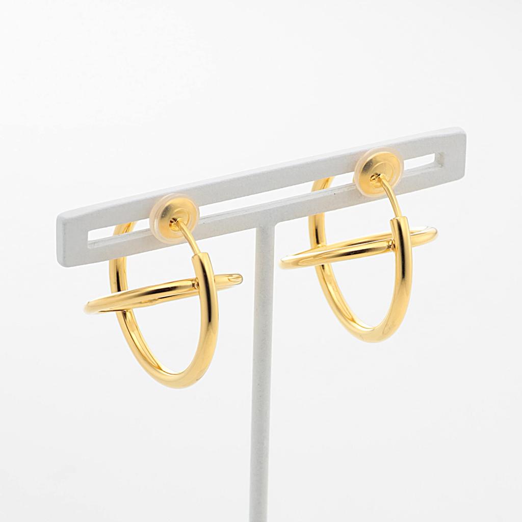BLOOM Silver Yellow Gold Plated Earrings [BLOOM] [WEB Exclusive] 0776-0034-0000-0000