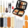 Hand-Stitched Leather Goods DIY Sewing Kit: 33-Piece Set for Making Leather Items